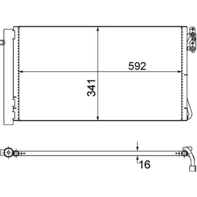 Mahle | Kondensator, Klimaanlage | AC 414 001S