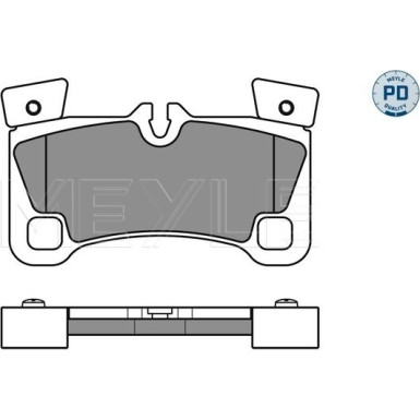 Meyle | Bremsbelagsatz, Scheibenbremse | 025 242 9616/PD