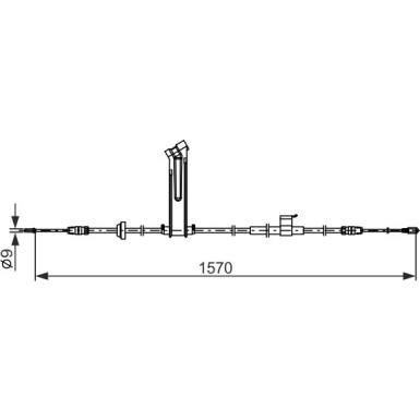 BOSCH | Seilzug, Feststellbremse | 1 987 482 833