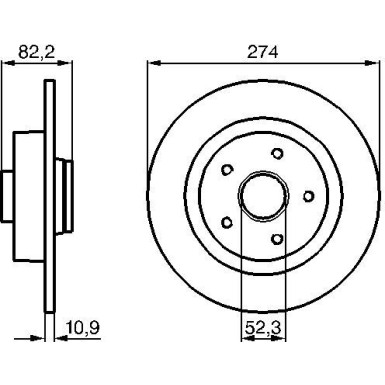 BOSCH | Bremsscheibe | 0 986 478 744