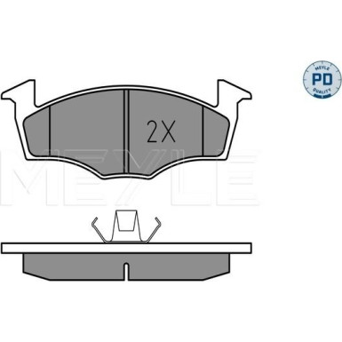 Meyle | Bremsbelagsatz, Scheibenbremse | 025 218 6619/PD