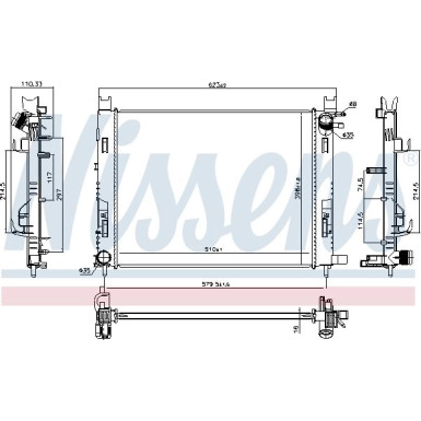 Nissens | Kühler, Motorkühlung | 637627