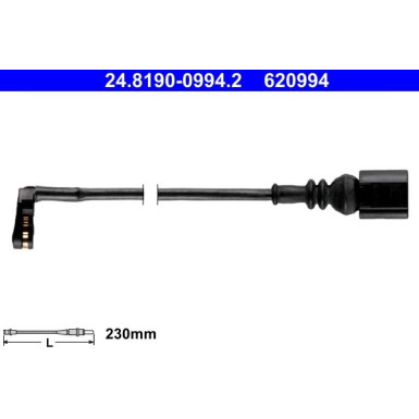 ATE | Warnkontakt, Bremsbelagverschleiß | 24.8190-0994.2