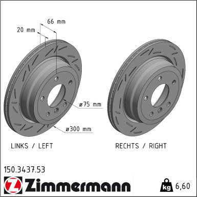 Zimmermann | Bremsscheibe | 150.3437.53