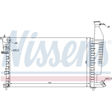 Nissens | Kühler, Motorkühlung | 63716