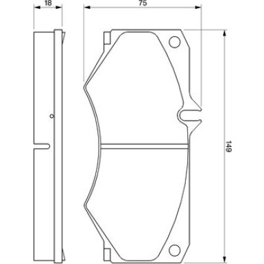 BOSCH | Bremsbelagsatz, Scheibenbremse | 0 986 467 841