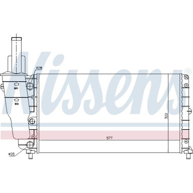 Nissens | Kühler, Motorkühlung | 61858