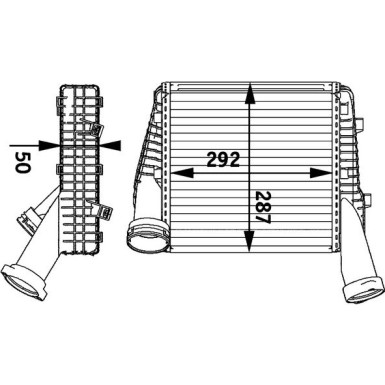 Mahle | Ladeluftkühler | CI 141 000P