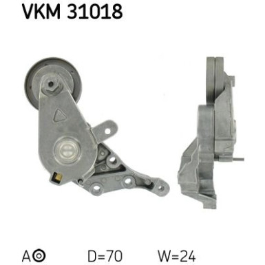 SKF | Spannrolle, Keilrippenriemen | VKM 31018