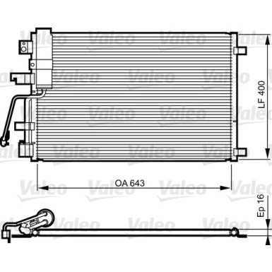 Valeo | Kondensator, Klimaanlage | 814010