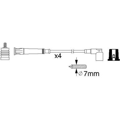 BOSCH | Zündleitungssatz | 0 986 356 361