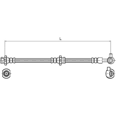 Metzger | Bremsschlauch | 4110132