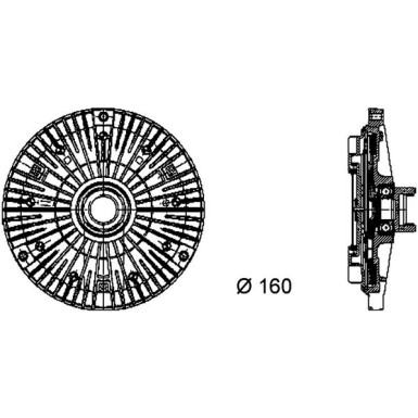 Mahle | Kupplung, Kühlerlüfter | CFC 57 000P