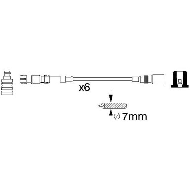 BOSCH | Zündleitungssatz | 0 986 356 302