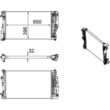 Mahle | Kühler, Motorkühlung | CR 1173 000S