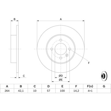 BOSCH | Bremsscheibe | 0 986 479 B85