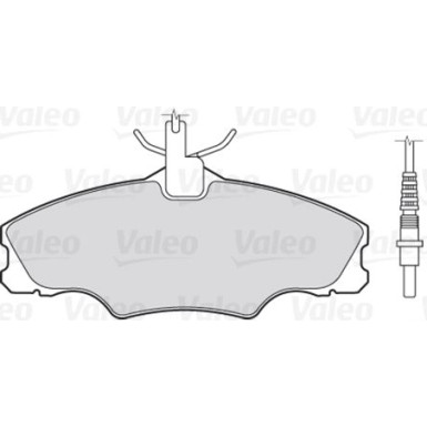 Valeo | Bremsbelagsatz, Scheibenbremse | 301068