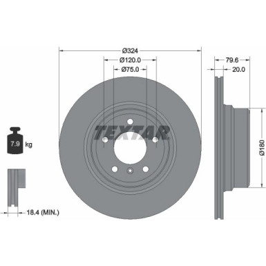 Textar | Bremsscheibe | 92146303