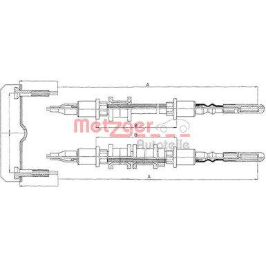 Metzger | Seilzug, Feststellbremse | 11.5971