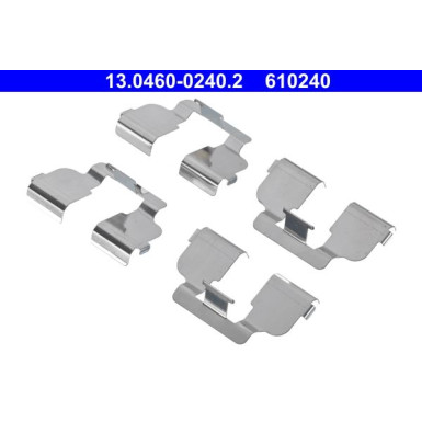 ATE | Zubehörsatz, Scheibenbremsbelag | 13.0460-0240.2