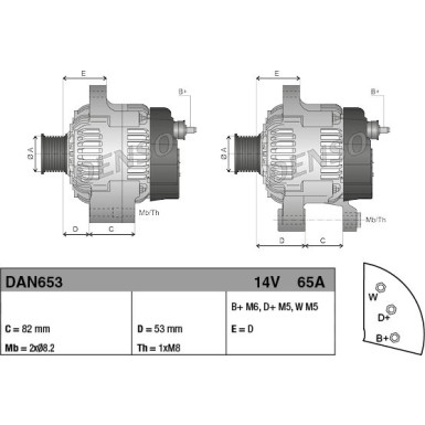 Denso | Generator | DAN653