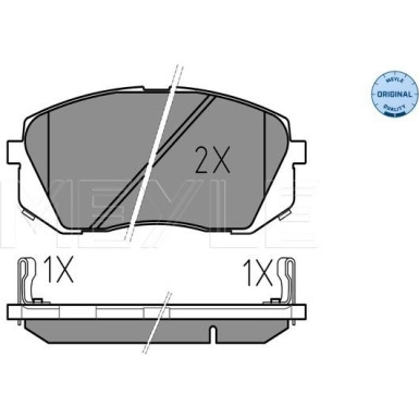 Meyle | Bremsbelagsatz, Scheibenbremse | 025 245 0116/W