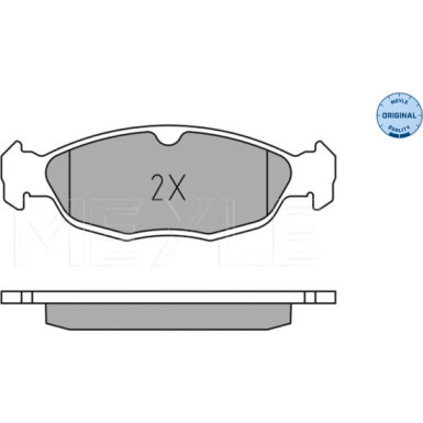 Meyle | Bremsbelagsatz, Scheibenbremse | 025 244 8717