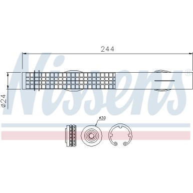 Nissens | Trockner, Klimaanlage | 95457