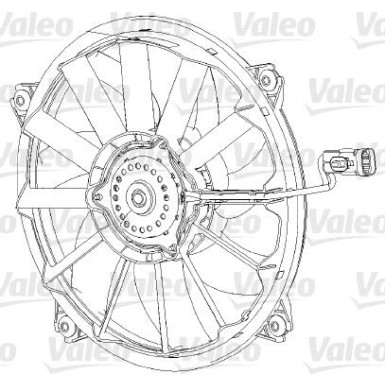 Valeo | Lüfter, Motorkühlung | 696091