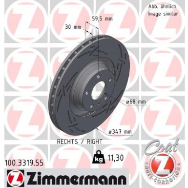 Zimmermann | Bremsscheibe | 100.3319.55