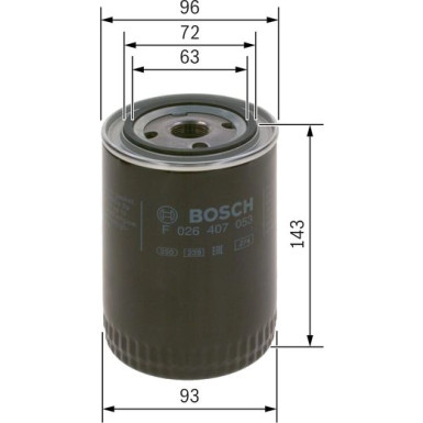 BOSCH F 026 407 053 Ölfilter