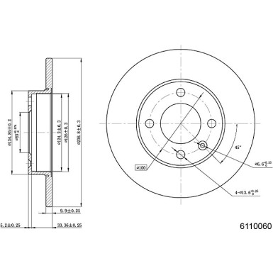 Metzger | Bremsscheibe | 6110060