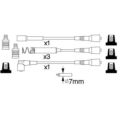 BOSCH | Zündleitungssatz | 0 986 356 801