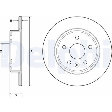 Delphi | Bremsscheibe | BG4761C