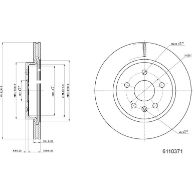 Metzger | Bremsscheibe | 6110371