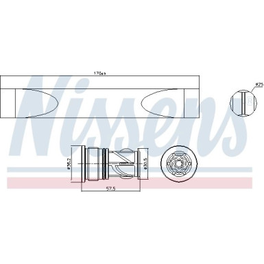 Nissens | Trockner, Klimaanlage | 95620