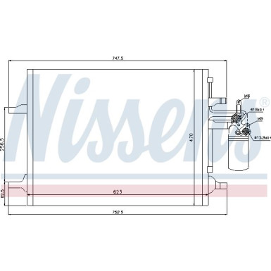 Nissens | Kondensator, Klimaanlage | 940159