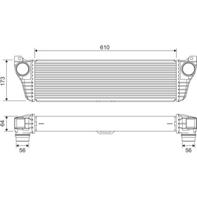 Valeo | Ladeluftkühler | 818322