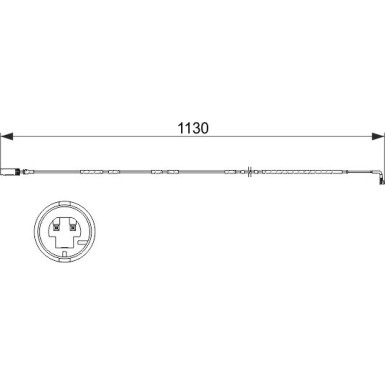 BOSCH | Warnkontakt, Bremsbelagverschleiß | 1 987 473 505