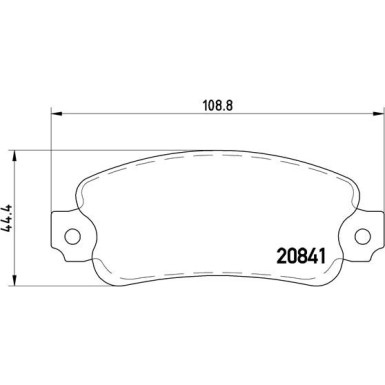 Brembo | Bremsbelagsatz, Scheibenbremse | P 23 014