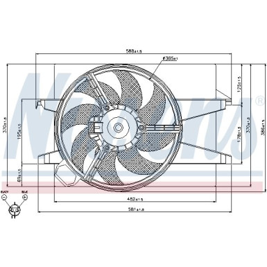 Nissens | Lüfter, Motorkühlung | 85029