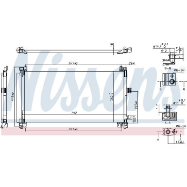 Nissens | Kondensator, Klimaanlage | 940656