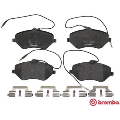 Brembo | Bremsbelagsatz, Scheibenbremse | P 61 078