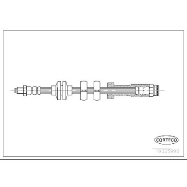 Corteco | Bremsschlauch | 19025990