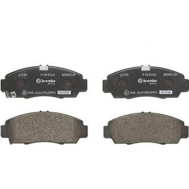 Brembo | Bremsbelagsatz, Scheibenbremse | P 28 034X Brembo | Bremsbelagsatz, Scheibenbremse | P 28 034X