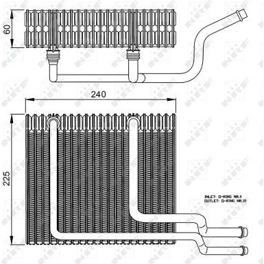 NRF | Verdampfer, Klimaanlage | 36151