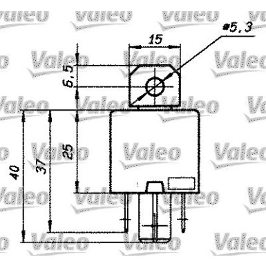 Valeo | Relais, Arbeitsstrom | 643828