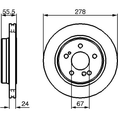 BOSCH | Bremsscheibe | 0 986 479 133