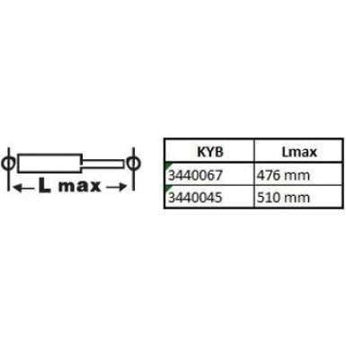 KYB | Stoßdämpfer | 3440045