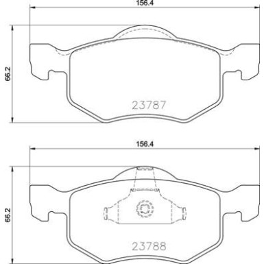 Brembo | Bremsbelagsatz, Scheibenbremse | P 24 219